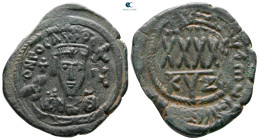 Phocas AD 602-610. Cyzicus. Follis or 40 Nummi Æ