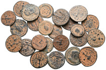 Lot of ca. 24 late roman bronze coins / SOLD AS SEEN, NO RETURN!very fine