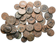 Lot of ca. 51 late roman bronze coins / SOLD AS SEEN, NO RETURN!very fine