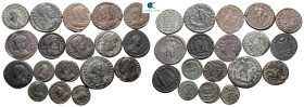 Lot of ca. 18 late roman bronze coins / SOLD AS SEEN, NO RETURN!
very fine