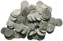 Lot of ca. 100 medieval bronze coins / SOLD AS SEEN, NO RETURN!nearly very fine
