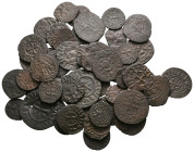 Lot of ca. 50 medieval bronze coins / SOLD AS SEEN, NO RETURN!very fine