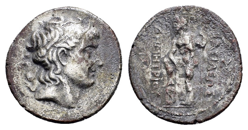 KINGS of MACEDON. Demetrios I Poliorketes.(306-283 BC).Fourrée Tetradrachm. 

Co...