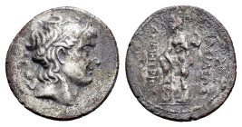 KINGS of MACEDON. Demetrios I Poliorketes.(306-283 BC).Fourrée Tetradrachm. 

Condition : Good very fine.

Weight : 16.6 gr
Diameter : 29 mm