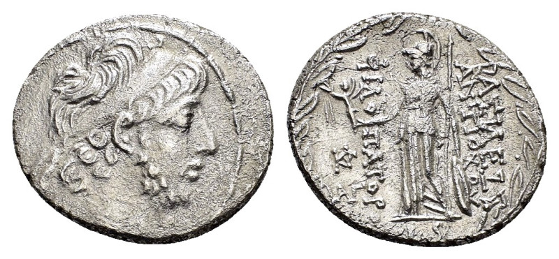 SELEUKID KINGDOM. Antiochos IX Eusebes Philopator.(114/3-95 BC). Tetradrachm.

C...