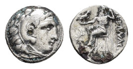 KINGS of MACEDON. Alexander III. The Great.(336-323 BC).Drachm.

Condition : Good very fine.

Weight : 3.07 gr
Diameter : 15 mm
