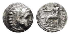 KINGS of MACEDON. Alexander III. The Great.(336-323 BC).Drachm.

Condition : Good very fine.

Weight : 3.4 gr
Diameter : 15 mm