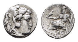 KINGS of MACEDON. Alexander III. The Great.(336-323 BC).Drachm.

Condition : Good very fine.

Weight : 3.7 gr
Diameter : 14 mm