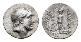 KINGS of CAPPADOCIA. Ariarathes IV Eusebes.(220-163 BC). Drachm. 

Condition : Good very fine.

Weight : 4.0 gr
Diameter : 18 mm