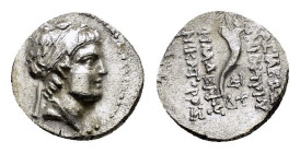 SELEUKID KINGS OF SYRIA. Demetrios I Soter (162-150 BC).Antioch.Drachm. 

Condition : Good very fine.

Weight : 3.8 gr
Diameter : 16 mm