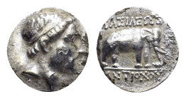 SELEUKID KINGS of SYRIA. Antiochos III ‘the Great’.(222-187 BC).Drachm.

Condition : Good very fine.

Weight : 3.4 gr
Diameter : 16 mm