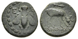 IONIA. Ephesos.(Circa 390-300 BC).Ae.

Condition : Good very fine.

Weight : 2.9 gr
Diameter : 16 mm
