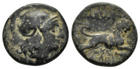 KINGS OF THRACE (Macedonian). Lysimachos (305-281 BC). Ae.

Condition : Good very fine.

Weight : 5.5 gr
Diameter : 18 mm