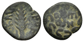 JUDAEA. Procurators. Porcius Festus.(59-62).Jerusalem.Ae.

Condition : Good very fine.

Weight : 1.7 gr
Diameter : 15 mm