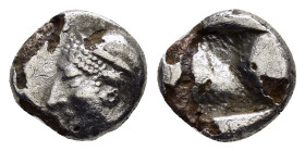 IONIA. Phokaia.(Circa 521-478 BC).Diobol.

Condition : Good very fine.

Weight : 0.85 gr
Diameter : 9 mm