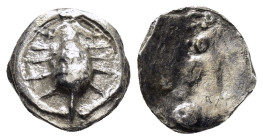 ASIA MINOR, Uncertain. 4th-3rd centuries BC. AR Obol

Condition : Good very fine.

Weight : 1.2 gr
Diameter : 12 mm