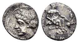 CILICIA. Tarsos.(Circa 389-375 BC).Obol.

Condition : Good very fine.

Weight : 0.65 gr
Diameter : 9 mm