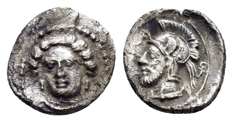 CILICIA. Tarsos. Pharnabazos.(380-374 BC). Obol.

Condition : Good very fine.

W...