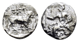 CILICIA. Myriandros. Mazaios (Satrap of Cilicia, 361/0-334 BC). Obol.

Condition : Good very fine.

Weight : 0.61 gr
Diameter : 9 mm