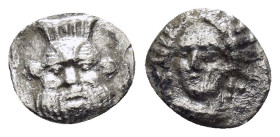 CILICIA. Uncertain.(4th century BC).Obol.

Condition : Good very fine.

Weight : 0.51 gr
Diameter : 8 mm