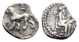 CILICIA. Myriandros. Mazaios (Satrap of Cilicia, 361/0-334 BC). Obol.

Condition : Good very fine.

Weight : 0.62 gr
Diameter : 8 mm