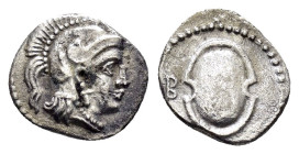 CILICIA. Tarsos. Balakros.(Satrap of Cilicia, 333-323 BC). Obol.

Condition : Good very fine.

Weight : 0.71 gr
Diameter : 10 mm