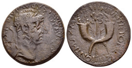 SYRIA, Commagene. Uncertain. Tiberius "dupondius'

Condition : Good very fine.

Weight : 15.5 gr
Diameter : 29 mm