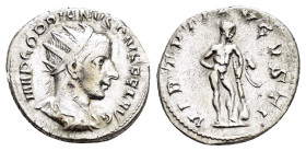 GORDIAN III.(238-244).Rome.Antoninianus.

Condition : Good very fine.

Weight : 3.9 gr
Diameter : 19 mm