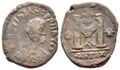 JUSTINIAN I (527-565). Antioch.Follis.

Condition : Good very fine.

Weight : 15.06 gr
Diameter : 29 mm