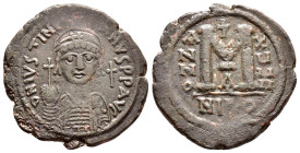 JUSTINIAN I.(527-565).Nicomedia.Follis.

Condition : Good very fine.

Weight : 19.7 gr
Diameter : 36 mm