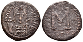 JUSTINIAN I.(527-565).Theoupolis (Antioch).Follis.

Condition : Good very fine.

Weight : 16.1 gr
Diameter : 37 mm