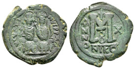 JUSTIN II and SOPHIA.(565-578).Nicomedia.Follis.

Condition : Good very fine.

Weight : 12.6 gr
Diameter : 30 mm