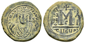 MAURICE TIBERIUS.(582-602). Theoupolis (Antioch).Follis.

Condition : Good very fine.

Weight : 12.05 gr
Diameter : 28 mm