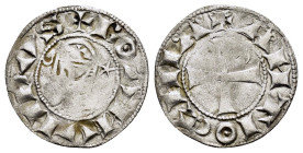CRUSADERS.Antioch.Bohemund III.(1162-1201).BI Denier.

Condition : Good very fine.

Weight : 0.91 gr
Diameter : 17 mm