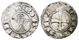 CRUSADERS.Antioch.Bohemund III.(1162-1201).BI Denier.

Condition : Good very fine.

Weight : 0.93 gr
Diameter : 17 mm