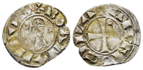 CRUSADERS.Antioch.Bohemund III.(1162-1201).BI Denier.

Condition : Good very fine.

Weight : 0.74 gr
Diameter : 18 mm