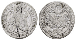 AUSTRIA. Holy Roman Empire. Habsburg. Leopold I.(Emperor, 1658-1705).3 Kreuzer.

Condition : Good very fine.

Weight : 1.2 gr
Diameter : 19 mm