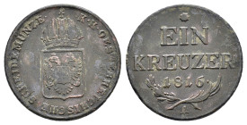 AUSTRIA. Kreuzer, 1816-A. Vienna Mint. Franz II. 

Condition : Good very fine.

Weight : 8.4 gr
Diameter : 26 mm