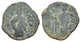 ISLAMIC.Anatolia & al-Jazira (Post-Seljuk). Zangids (Syria) . Nur al-Din Mahmud.(AH 541-569 / AD 1146-1173). al-Halab (Aleppo).Ae Fals. 

Condition : ...