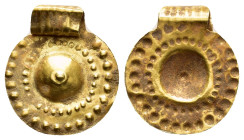 ANCIENT ROMAN GOLD NECKLACE.(1st - 2nd Century).Ae.

Condition : Good very fine.

Weight : 0.66 gr
Diameter : 15 mm