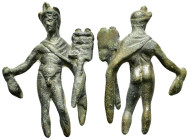 Ancient Rome.Circa 1st-3rd century AD.Bronze Statue of Hermes.

Condition : Good very fine.

Weight : 40.8 gr
Diameter : 63 mm