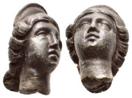 ANCIENT ROMAN BRONZE FACE.(1st - 2nd Century).Ae.

Condition : Good very fine.

Weight : 47.8 gr
Diameter : 32 mm