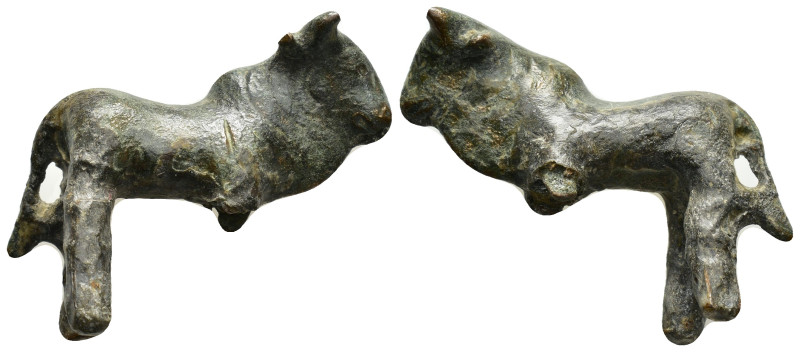 ANCIENT ROMAN BRONZE BULL STATUETTE.(1st - 2nd Century).Ae.

Condition : Good ve...