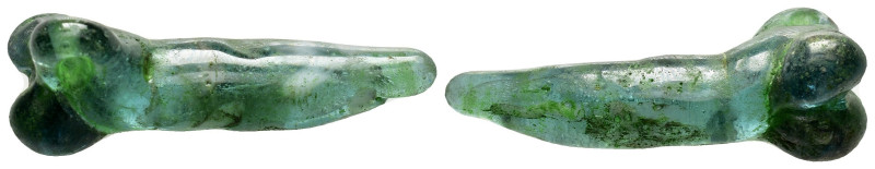 ANCIENT ROMAN GLASS PHALLUS PENDANT.(1st- 3rd Century).Ae.

Condition : Good ver...