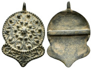 ANCIENT BYZANTINE BRONZE BELT BUCKLE. (8th – 11th century AD).Ae.

Condition : Good very fine.

Weight : 12.6 gr
Diameter : 45 mm