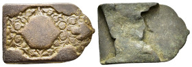 ANCIENT BYZANTINE BRONZE BELT BUCKLE. (8th – 11th century AD).Ae.

Condition : Good very fine.

Weight : 18.7 gr
Diameter : 45 mm