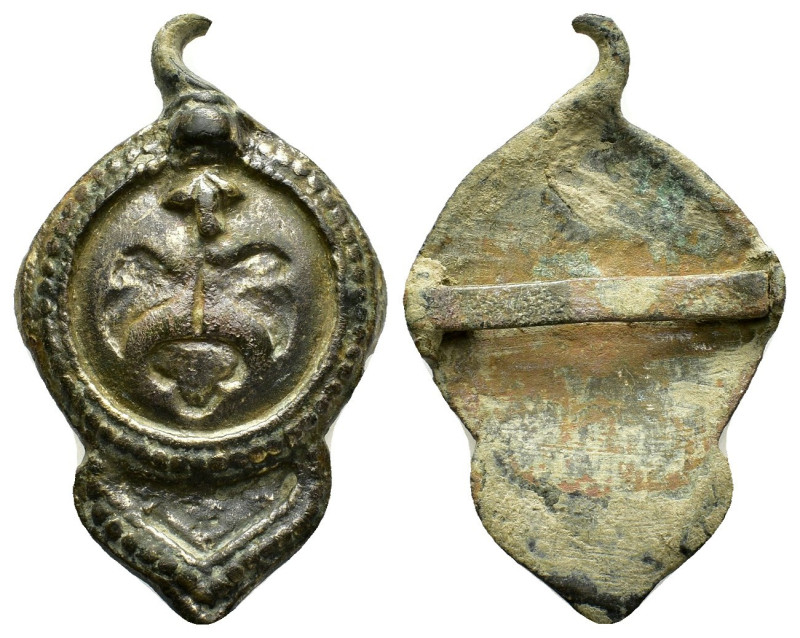 ANCIENT BYZANTINE BRONZE BELT BUCKLE. (8th – 11th century AD).Ae.

Condition : G...