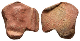 ANCIENT ROMAN TERRACOTTA SEAL / BULLA.(1st-2nd Century).

Condition : Good very fine.

Weight : 1.49 gr
Diameter : 19 mm