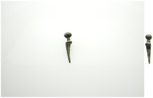 ANCIENT ROMAN BRONZE SWORD PENDANT.(Circa 1st - 2nd century).Ae.

Condition : Good very fine.

Weight : 4.3 gr
Diameter : 33 mm