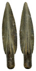 ANCIENT ROMAN BRONZE ARROW HEAD.(Circa 2th Century).Ae.

Condition : Good very fine.

Weight : 4.5 gr
Diameter : 42 mm